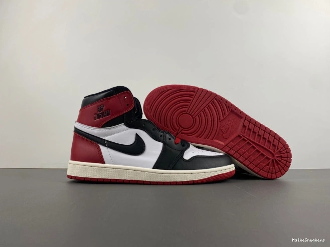 MaikeSneakers High Jordan Black 1 Toe Air Reimagined OG DZ5485-106 0708